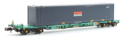Pre-Owned 377-352 Intermodal Bogie Wagons With 45' Containers 'Seaco'