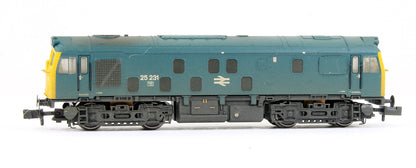 Pre-Owned Class 25/2 25231 BR Blue Diesel Locomotive (Weathered)