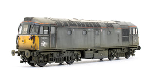 Pre-Owned Class 33/1 Engineers Grey 33101 Diesel Locomotive (Custom Weathered)