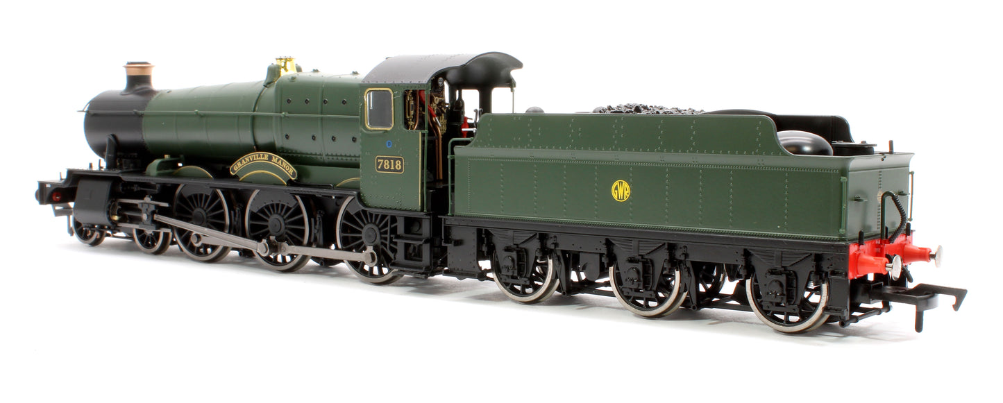 Granville Manor GW Green Shirt Button 78xx Manor Class 4-6-0 Steam Locomotive No.7818 - Sound Fitted