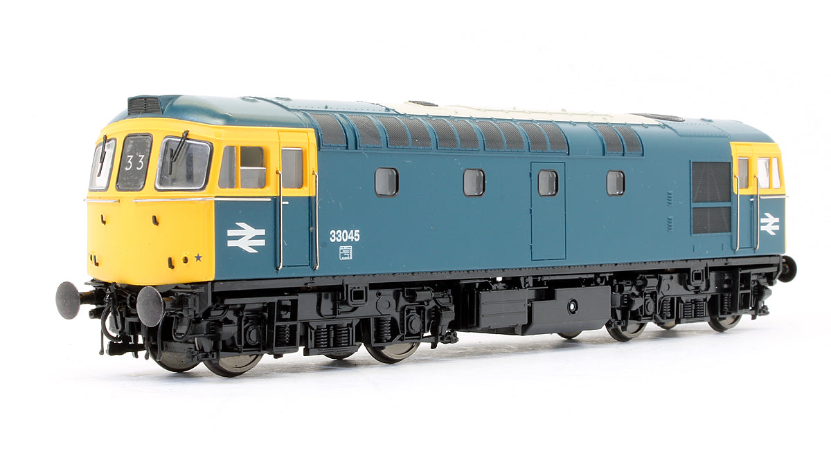 Pre-Owned 3383 Class 33/0 33045 BR Blue With Full Yellow Ends Diesel Locomotive - DCC Sound