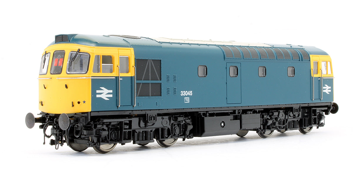 Pre-Owned 3383 Class 33/0 33045 BR Blue With Full Yellow Ends Diesel Locomotive - DCC Sound