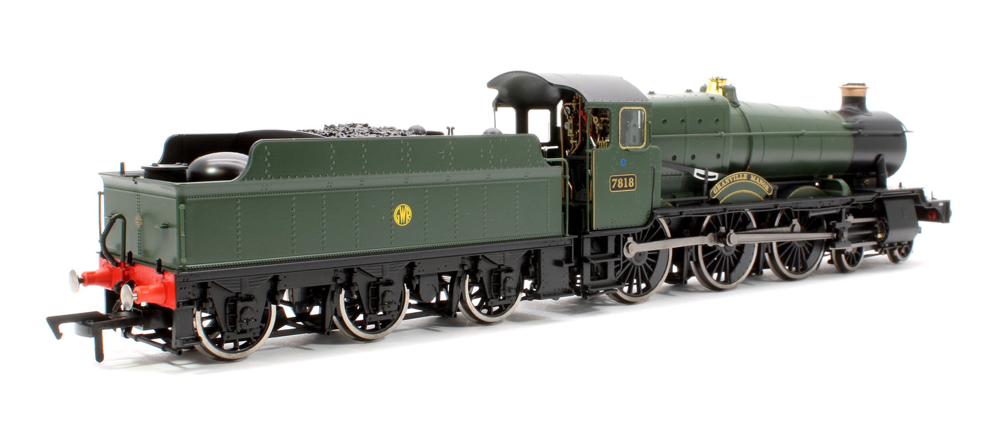 Granville Manor GW Green Shirt Button 78xx Manor Class 4-6-0 Steam Locomotive No.7818 - DCC Fitted