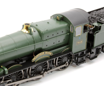 Granville Manor GW Green Shirt Button 78xx Manor Class 4-6-0 Steam Locomotive No.7818 - DCC Fitted