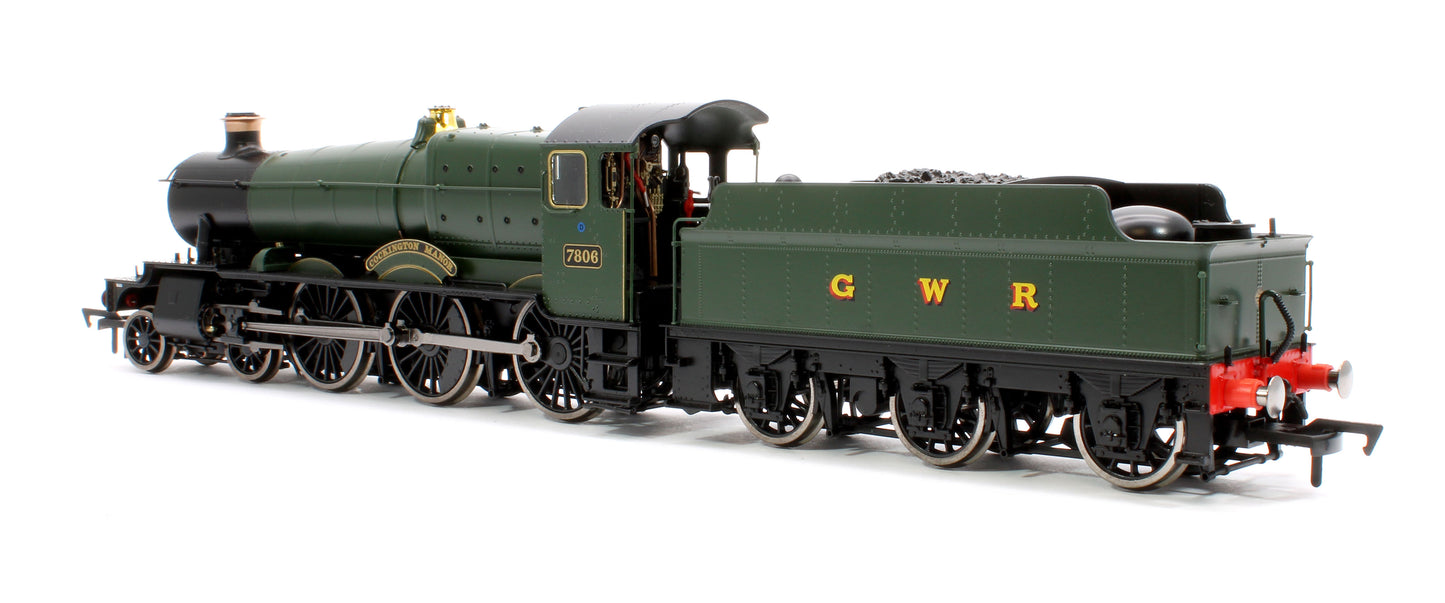 Cockington Manor GW Green GWR 78xx Manor Class 4-6-0 Steam Locomotive No.7806 - DCC Fitted