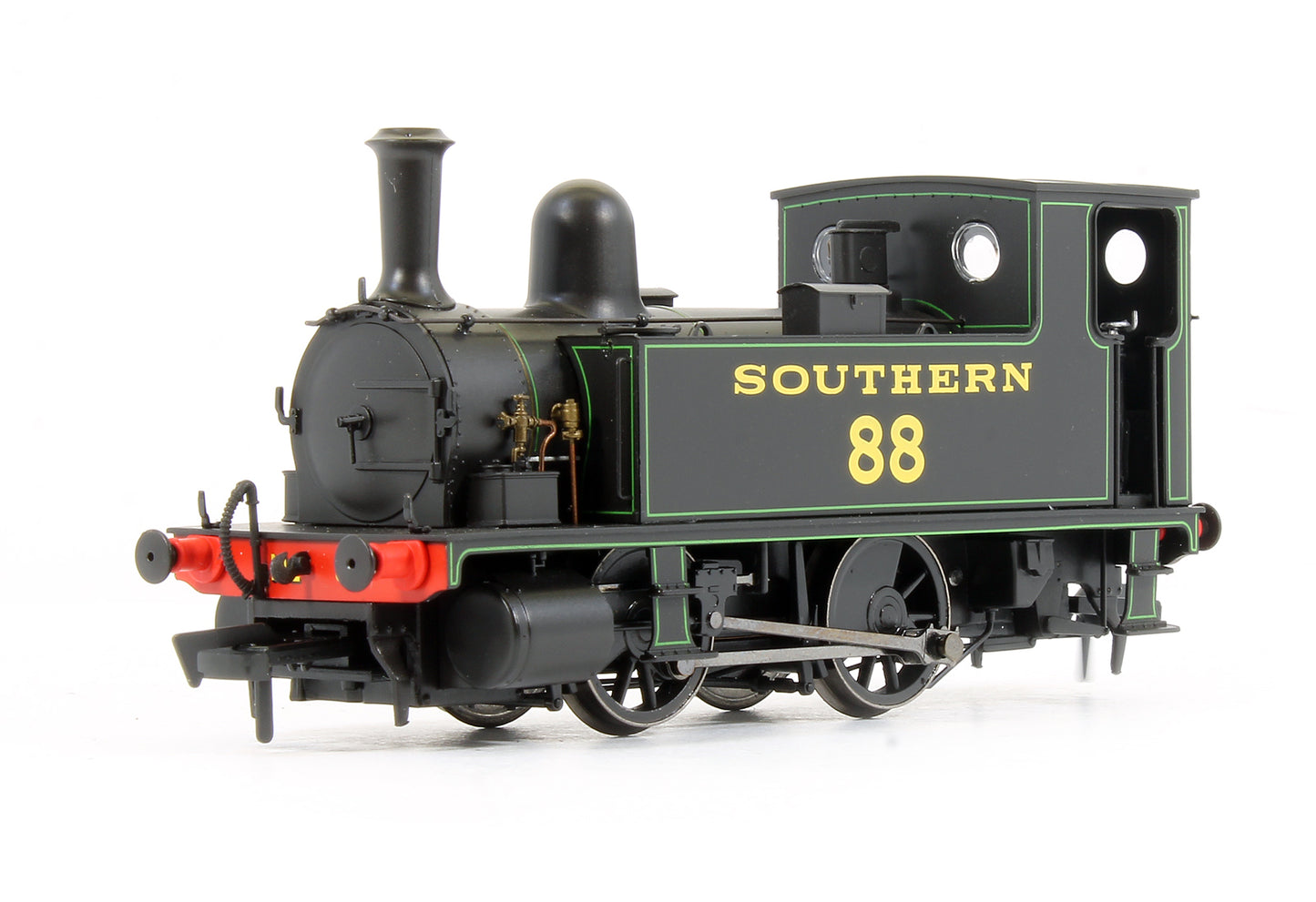 4S-018-003 B4 0-4-0T Southern Black Lined Green '88' Steam Locomotive