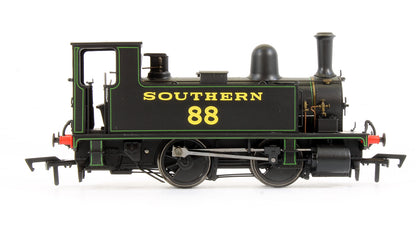 4S-018-003 B4 0-4-0T Southern Black Lined Green '88' Steam Locomotive