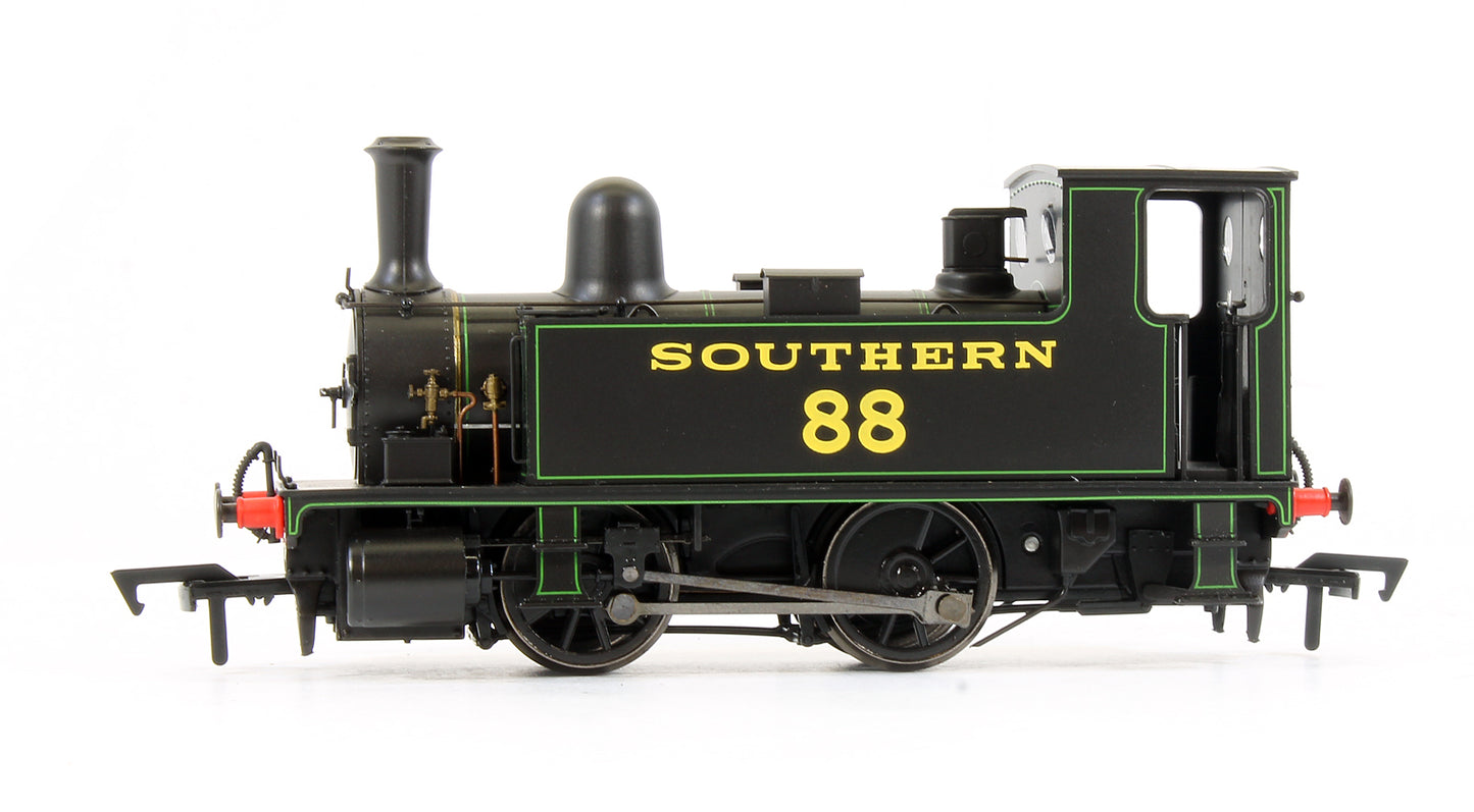 4S-018-003 B4 0-4-0T Southern Black Lined Green '88' Steam Locomotive