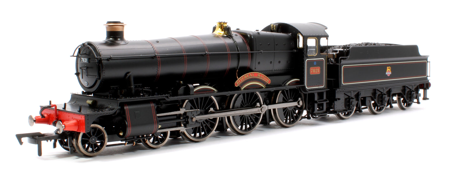 Ditcheat Manor BR Lined Black Early Crest 78xx Manor Class 4-6-0 Steam Locomotive No.7821