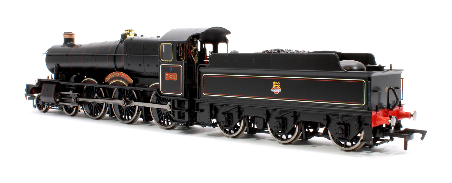 Ditcheat Manor BR Lined Black Early Crest GWR 78xx Manor Class 4-6-0 Steam Locomotive No.7821 - DCC Fitted