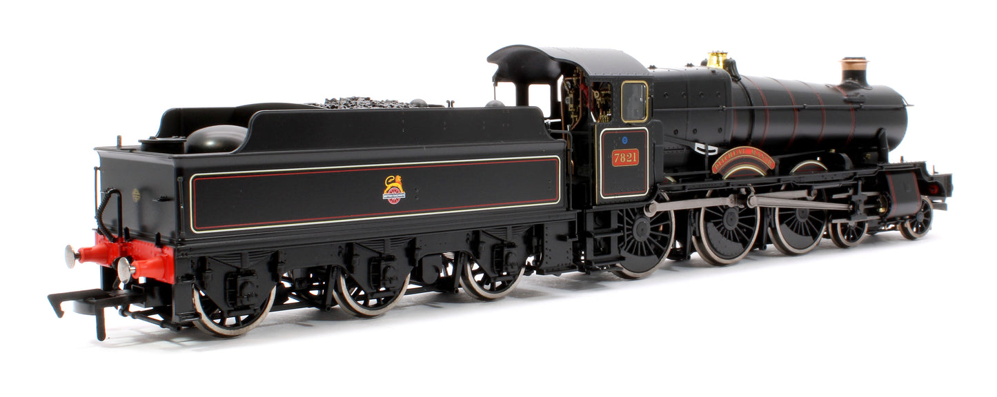 Ditcheat Manor BR Lined Black Early Crest GWR 78xx Manor Class 4-6-0 Steam Locomotive No.7821 - DCC Fitted