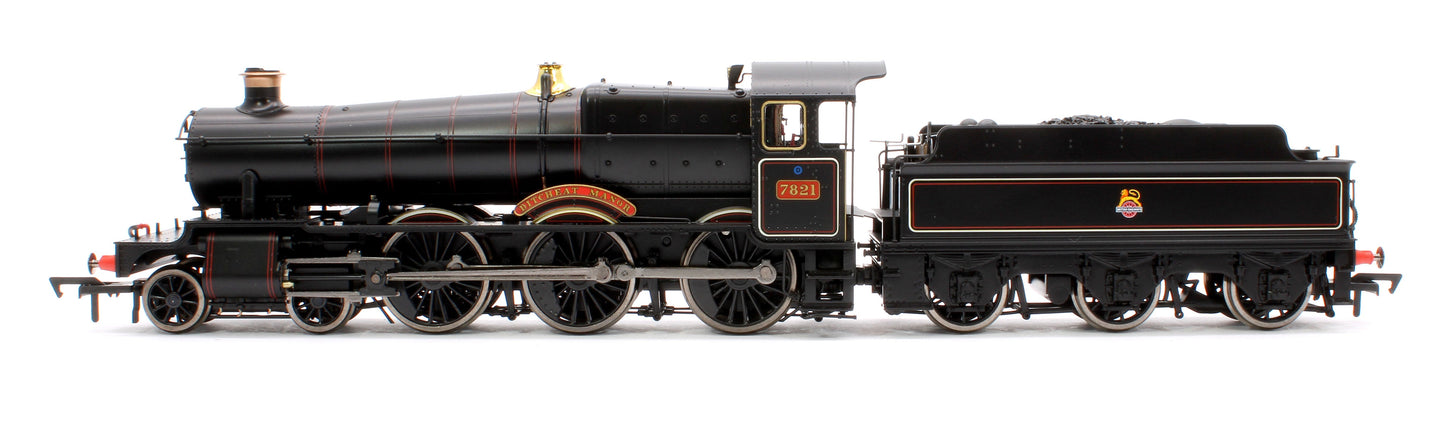 Pre-Owned 4S-001-011S Ditcheat Manor BR Lined Black Early Crest GWR 78xx Manor Class 4-6-0 Steam Locomotive No.7821 - Sound Fitted