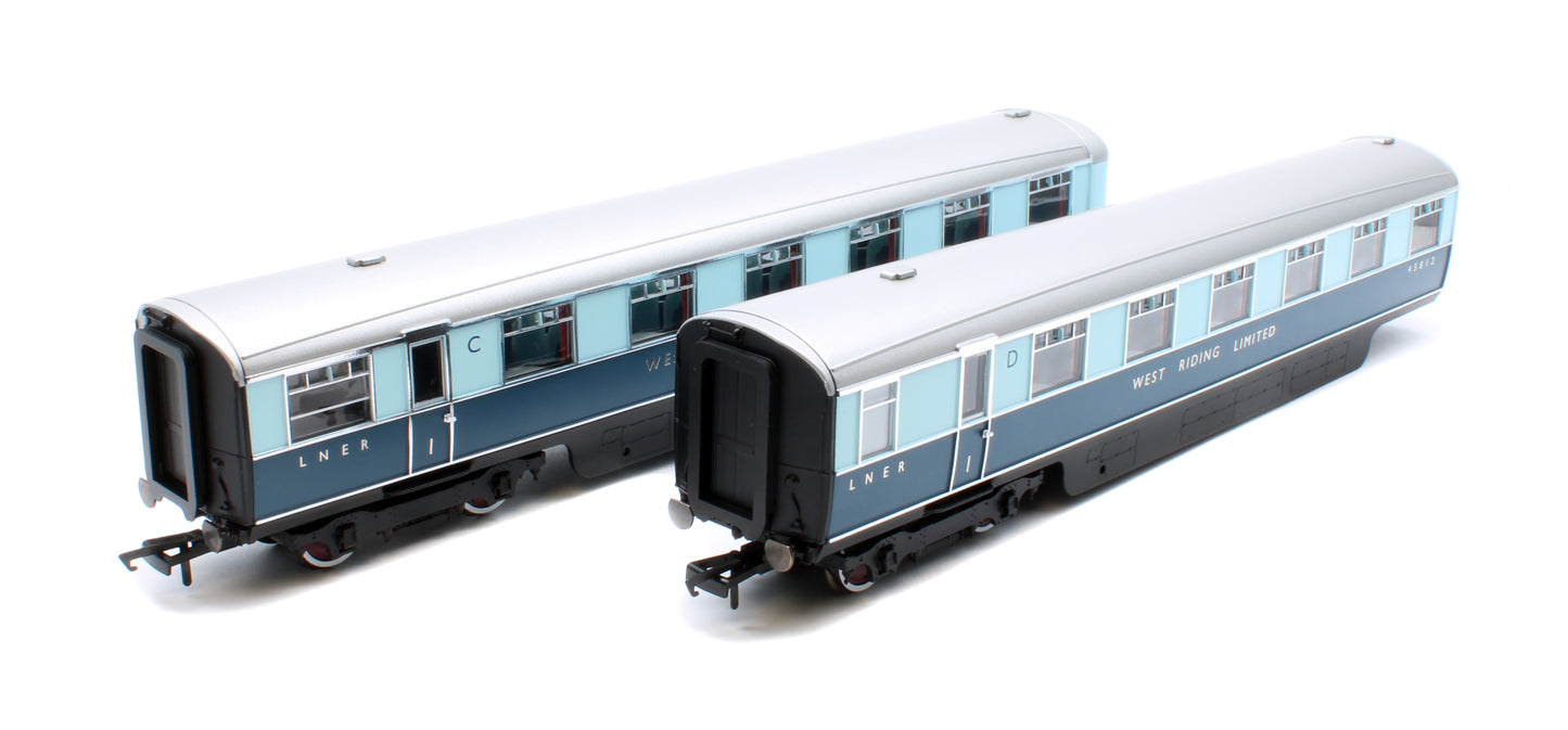 LNER West Riding Limited Double Open First Articulated Coach Pack