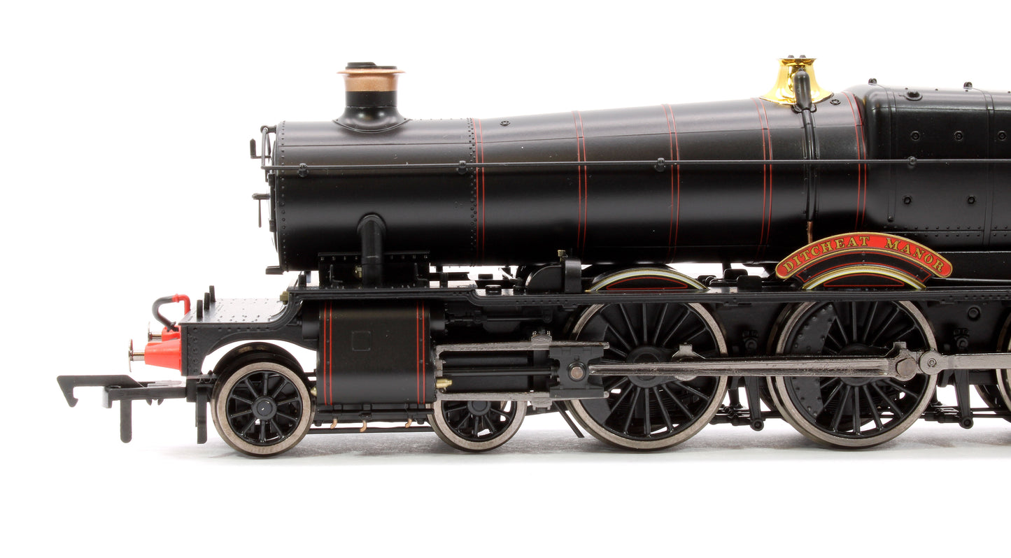 Ditcheat Manor BR Lined Black Early Crest GWR 78xx Manor Class 4-6-0 Steam Locomotive No.7821 - DCC Fitted