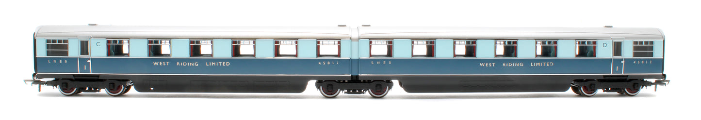 LNER West Riding Limited Double Open First Articulated Coach Pack
