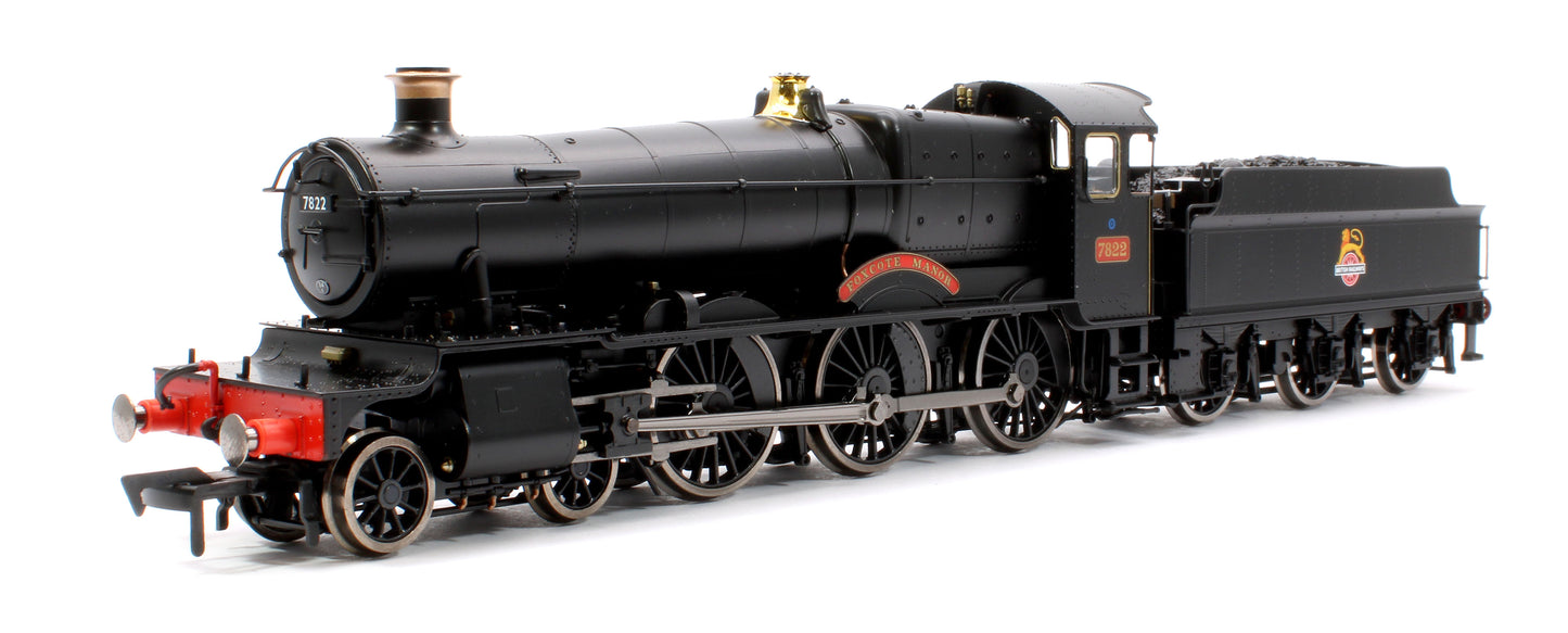 Foxcote Manor BR Black Early Crest 78xx Manor Class 4-6-0 Steam Locomotive No.7822 - Sound Fitted