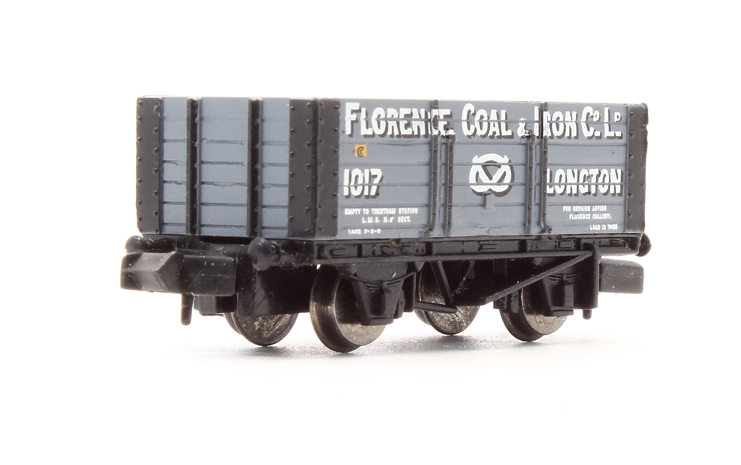 Pre-Owned 373-181 7 Plank Wagon 'Florence Coal & Iron Co Ld' No.1017