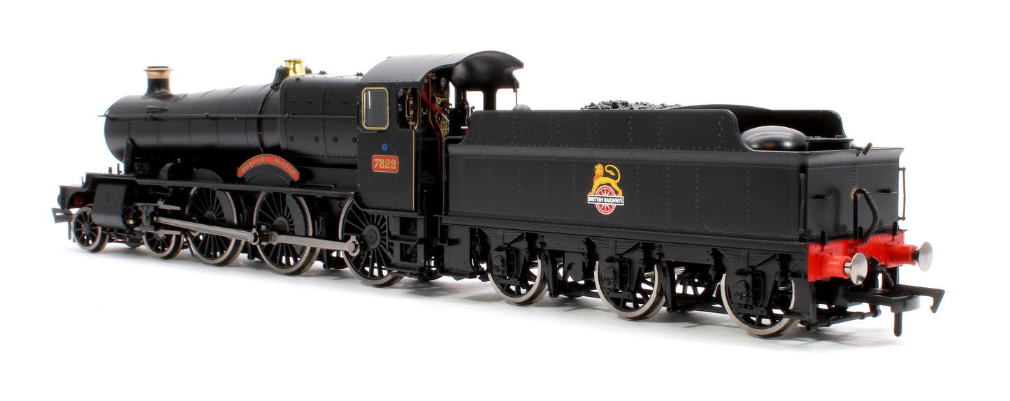 Foxcote Manor BR Black Early Crest 78xx Manor Class 4-6-0 Steam Locomotive No.7822 - DCC Fitted