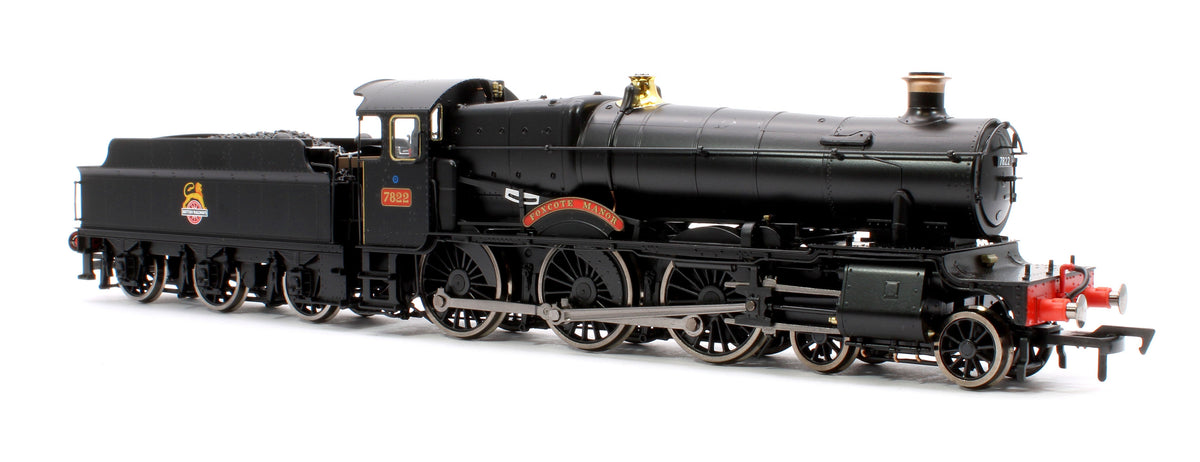 Pre-Owned 4S-001-012 Foxcote Manor BR Black Early Crest 78xx Manor Class 4-6-0 Steam Locomotive No.7822