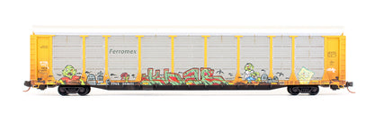 Pre-Owned 89' Tri-Level Closed Autorack TTX / Ferromex - Road # TTGX 255631 - Weathered