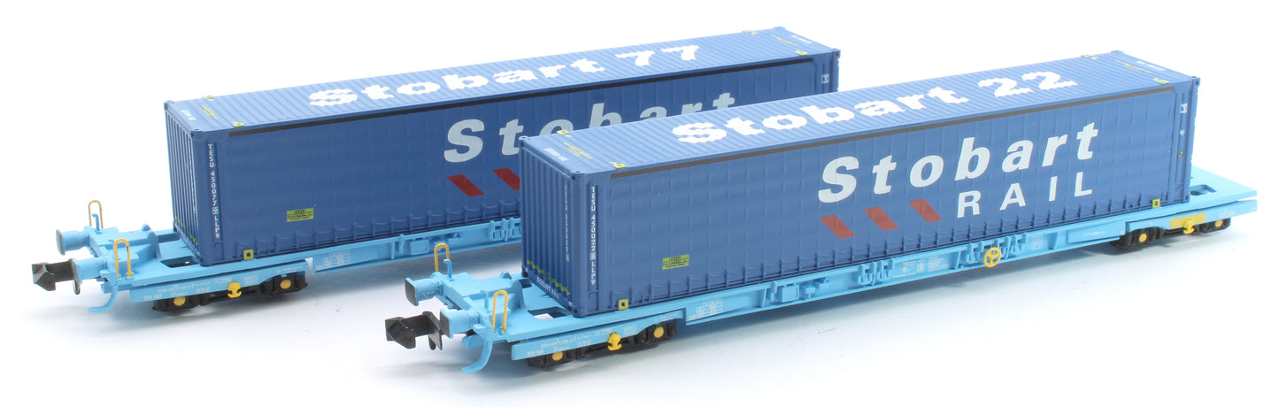 Pre-Owned Megafret Wagons With 45ft Stobart Rail Containers