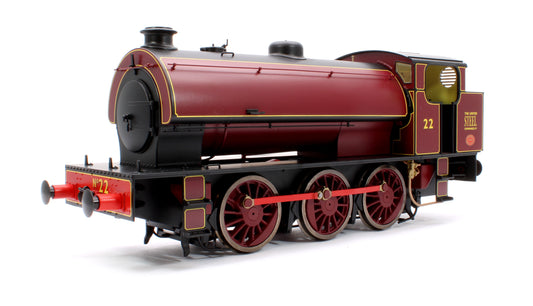 J94 Austerity United Steel Lined Red No 22 0-6-0 locomotive - DCC Fitted