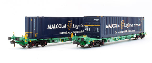 Pre-Owned Internodal Bogie Wagon With Two 45ft Containers 'Malcolm Logistics'