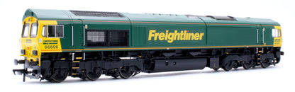 Pre-Owned 50-002 Class 66/6 66606 Freightliner Green Diesel Locomotive - DCC Sound