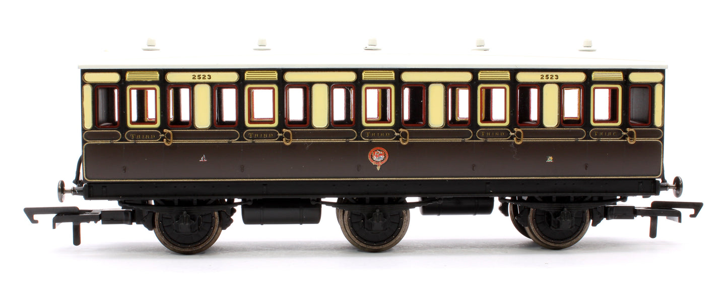 Pre-Owned 6 Wheel Coach 3rd Class GWR 2523