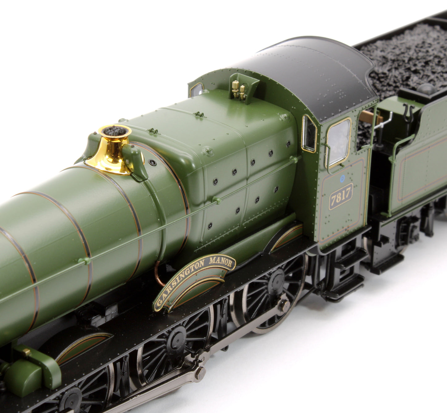 Garsington Manor BR Lined Green Late Crest 78xx Manor Class 4-6-0 Steam Locomotive No.7817 - DCC Fitted