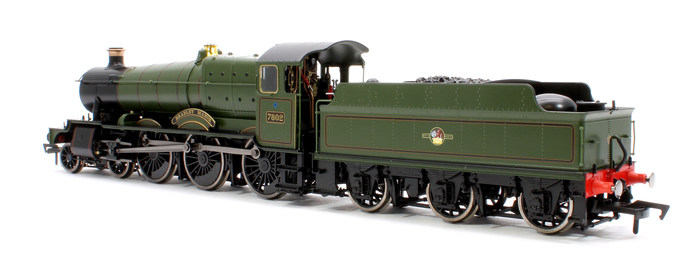 Bradley Manor BR Lined Green Late Crest 78xx Manor Class 4-6-0 Steam Locomotive No.7802 - DCC Fitted