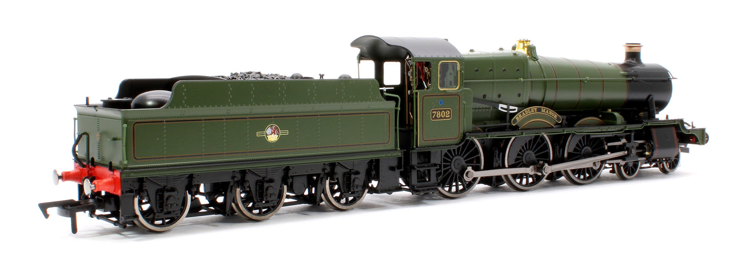 Pre-Owned 4S-001-014 Bradley Manor BR Lined Green Late Crest 78xx Manor Class 4-6-0 Steam Locomotive No.7802