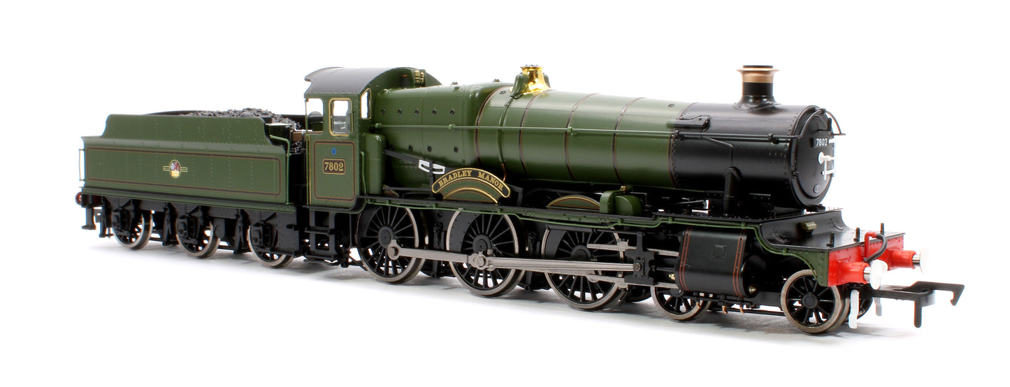 Bradley Manor BR Lined Green Late Crest 78xx Manor Class 4-6-0 Steam Locomotive No.7802