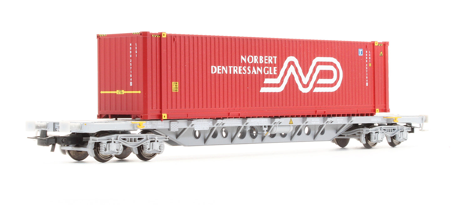 Pre-Owned SNCF Bogie Flat Wagon With Container Load