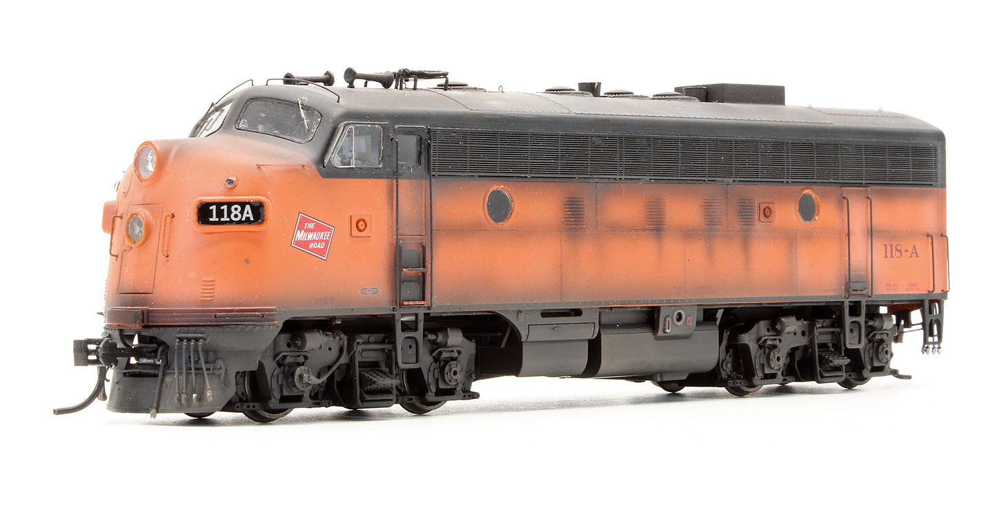 Pre-Owned Genesis Milwaukee Road F-7A/F - 7B Set Freight - Custom Weathered - DCC Fitted