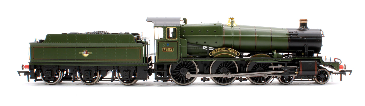 Bradley Manor BR Lined Green Late Crest 78xx Manor Class 4-6-0 Steam Locomotive No.7802 - Sound Fitted