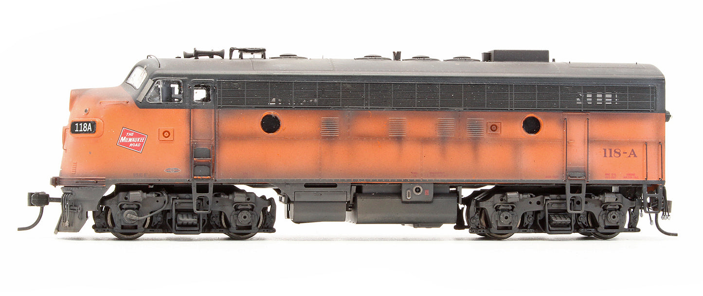 Pre-Owned Genesis Milwaukee Road F-7A/F - 7B Set Freight - Custom Weathered - DCC Fitted