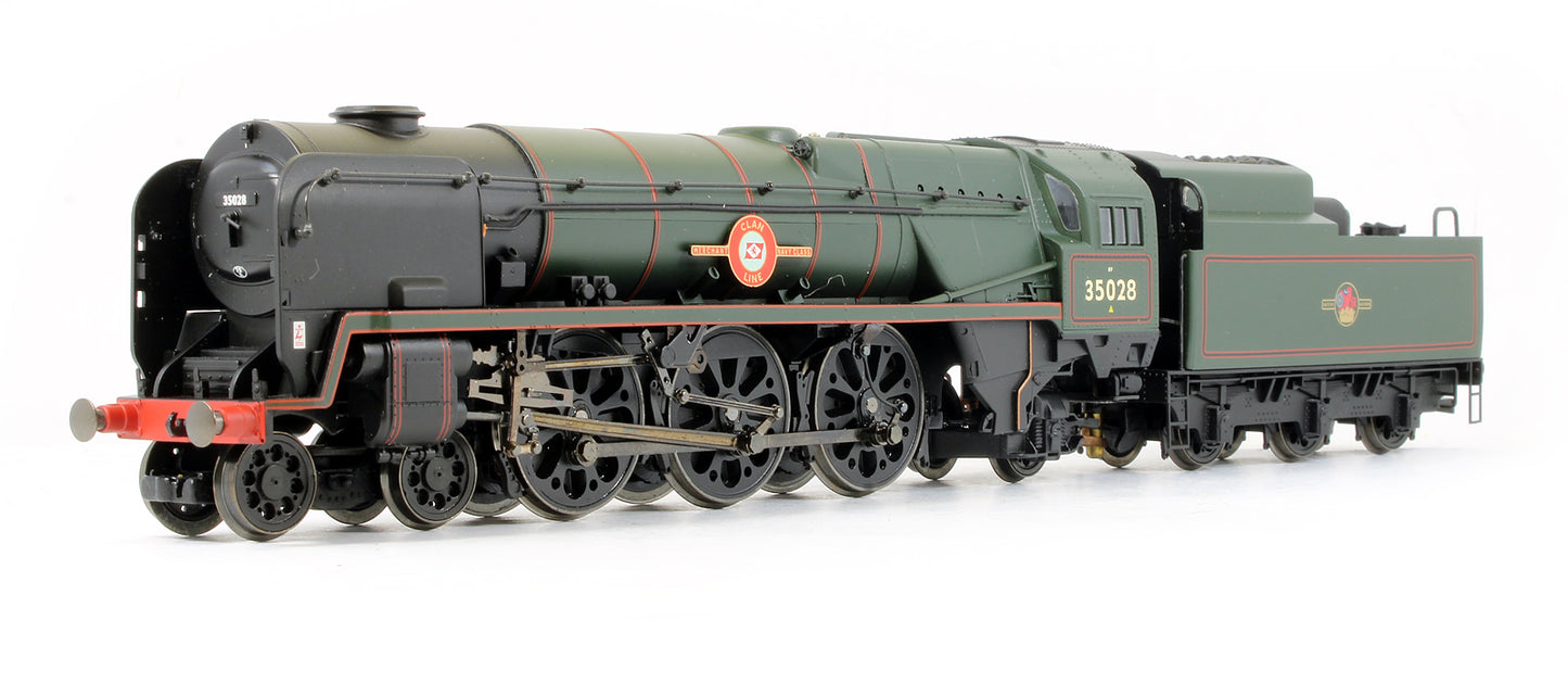 Pre-Owned BR Green 4-6-2 Merchant Navy Class 'Clan Line' 35028 Steam Locomotive