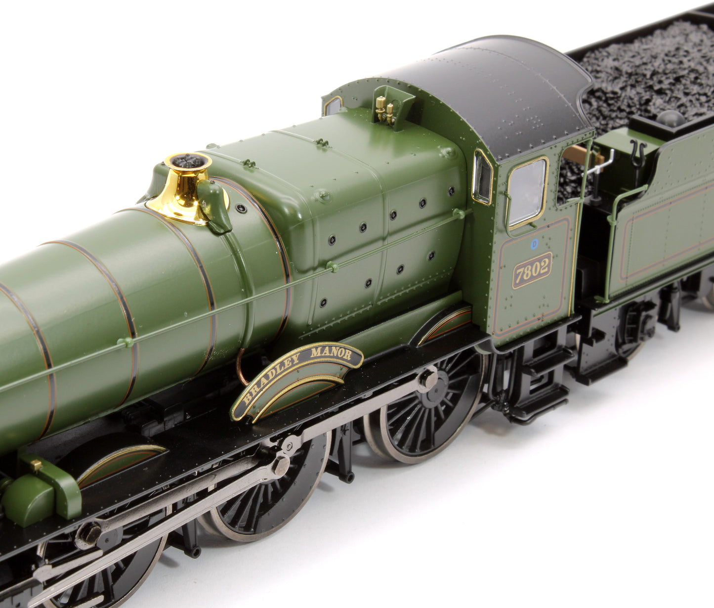 Bradley Manor BR Lined Green Late Crest 78xx Manor Class 4-6-0 Steam Locomotive No.7802