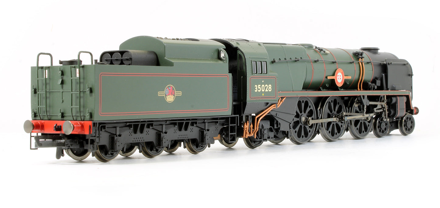 Pre-Owned BR Green 4-6-2 Merchant Navy Class 'Clan Line' 35028 Steam Locomotive