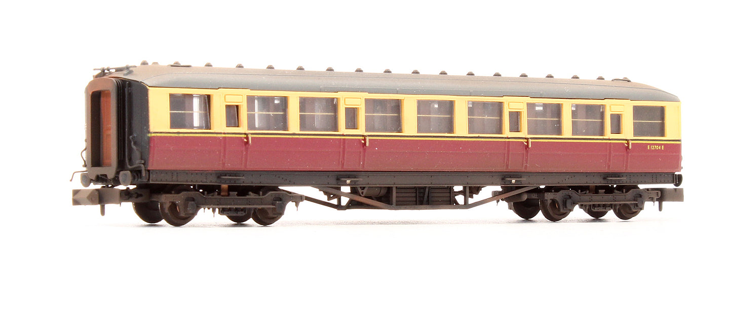 Pre-Owned BR Carmine & Cream Gresley 2nd Class Coach 'E12704E' - Custom Weathered