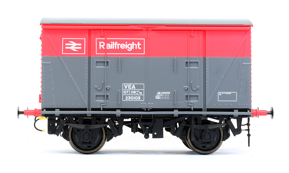 Pre-Owned Set Of 6 VEA 12t Goods Vans (Vanwide) Railfreight Red / Grey - Exclusive Edition