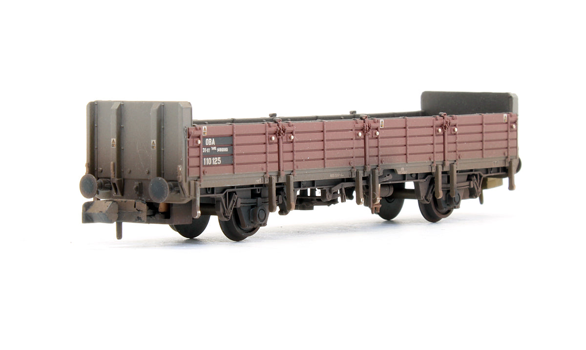 Pre-Owned BR OBA Open Wagon Low Ends EWS (Unbranded) No. 110125 - Custom Weathered