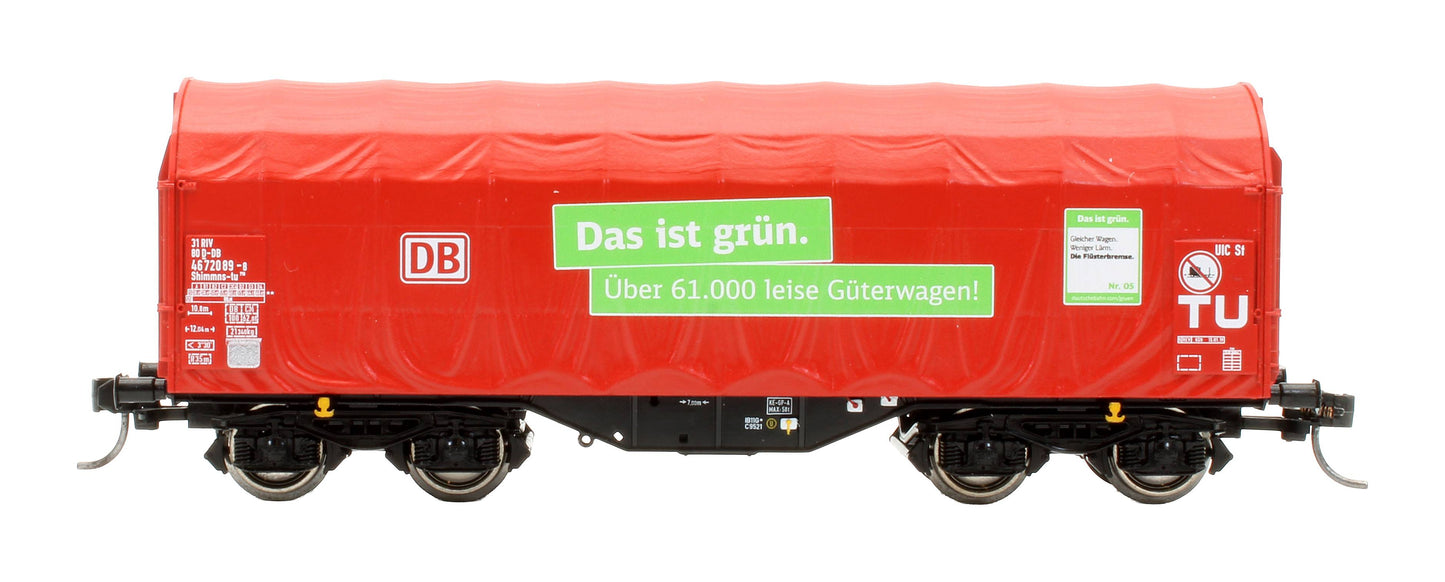 Pre-Owned 76011 3-Piece Set: DB Sliding Tarpaulin Wagons, Type Shimmns, DB '31 80 4776 012-3, 31 80 4776 254-1 & 31 80 4776 509-8'