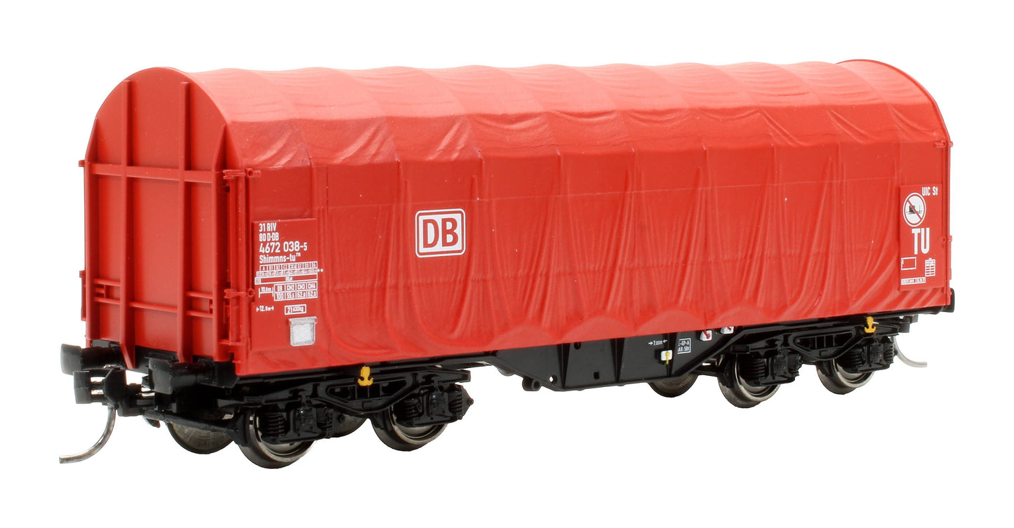 Pre-Owned 76011 3-Piece Set: DB Sliding Tarpaulin Wagons, Type Shimmns, DB '31 80 4776 012-3, 31 80 4776 254-1 & 31 80 4776 509-8'