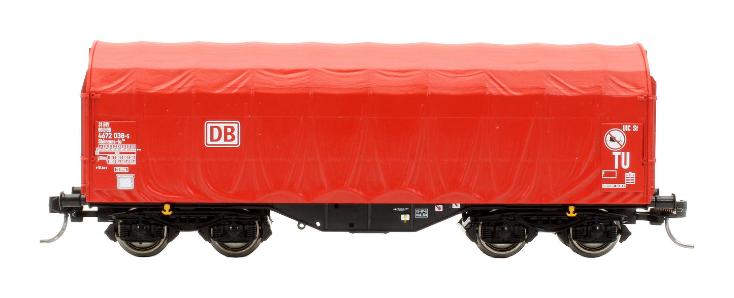 Pre-Owned 76011 3-Piece Set: DB Sliding Tarpaulin Wagons, Type Shimmns, DB '31 80 4776 012-3, 31 80 4776 254-1 & 31 80 4776 509-8'