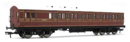 E86025 54ft non-Corridor Brake Third LBSCR Raw Umber No.4935