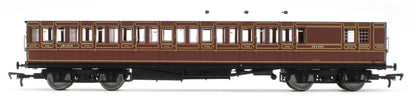 E86025 54ft non-Corridor Brake Third LBSCR Raw Umber No.4935