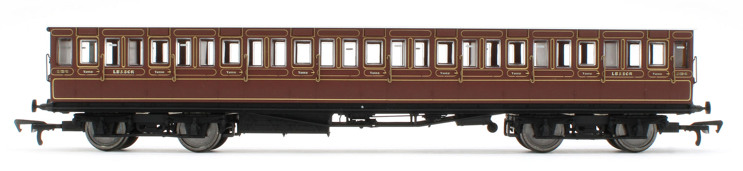 E86026 54ft non-Corridor Third LBSCR Raw Umber No.2186