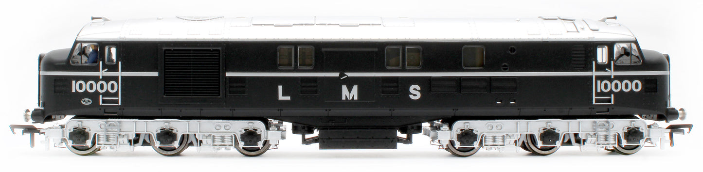 31-999ZSF LMS 10000 Black & Chrome With LMS Lettering Diesel Locomotive - DCC Sound